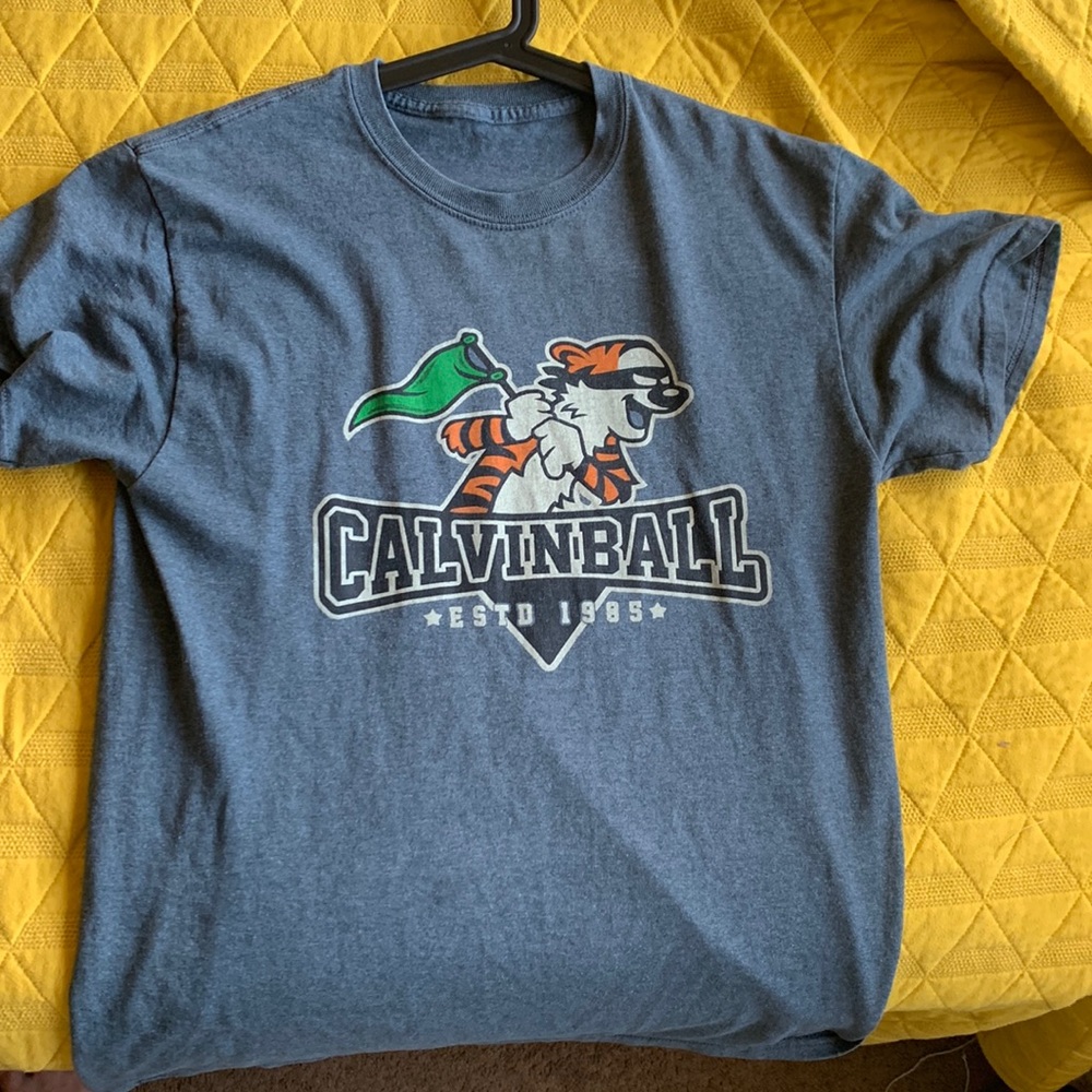 Blue Calvin & Hobbes teeshirt - Picture 1 of 1